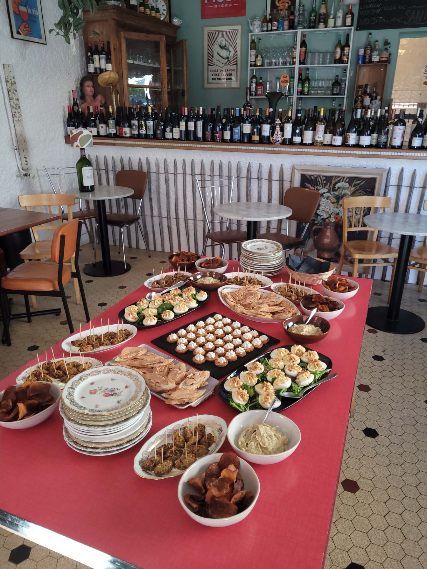 Buffet privatisation du restaurant Le Cerey à Bordeaux Caudéran